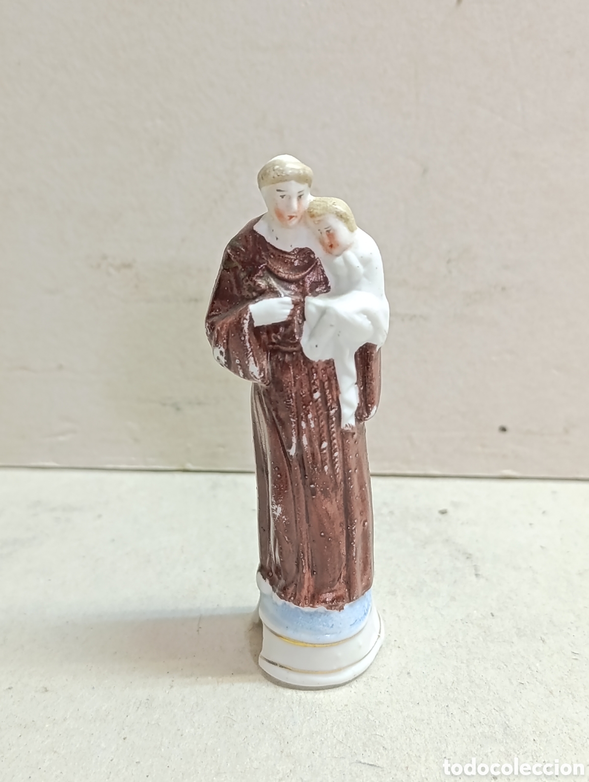 Antig&uuml;edades: SAN ANTONIO EN PORCELANA BISCUIT. - Foto 1