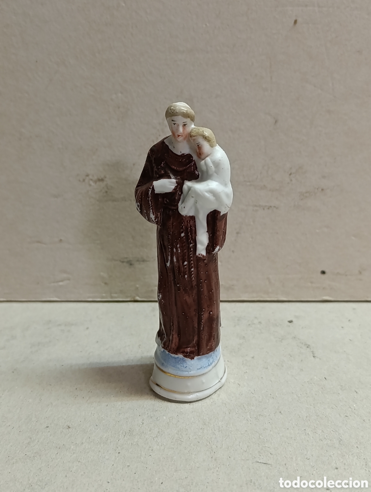 Antig&uuml;edades: SAN ANTONIO EN PORCELANA BISCUIT. - Foto 2