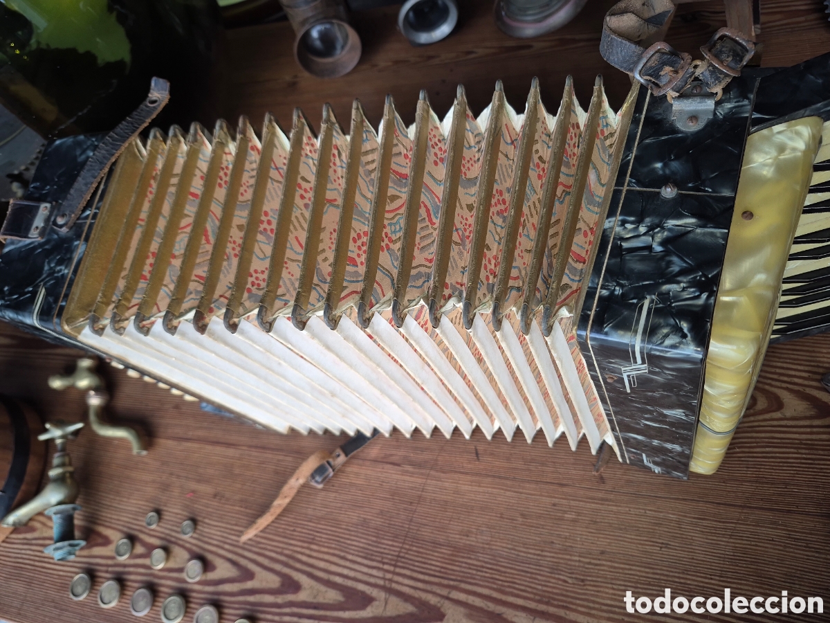 Antig&uuml;edades: antiguo y bonito acordeon - Foto 8
