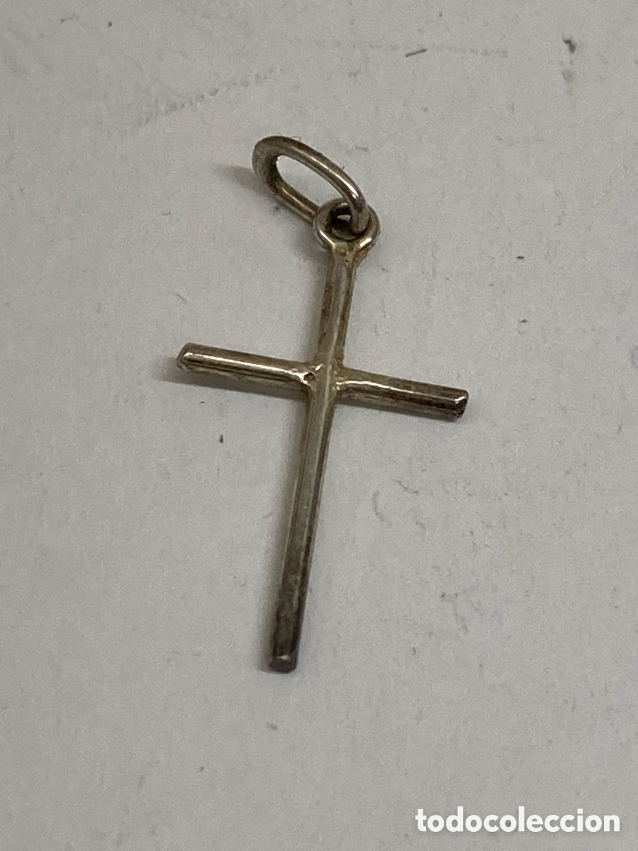 Antig&uuml;edades: Cruz de plata religiosa C551 - Foto 1
