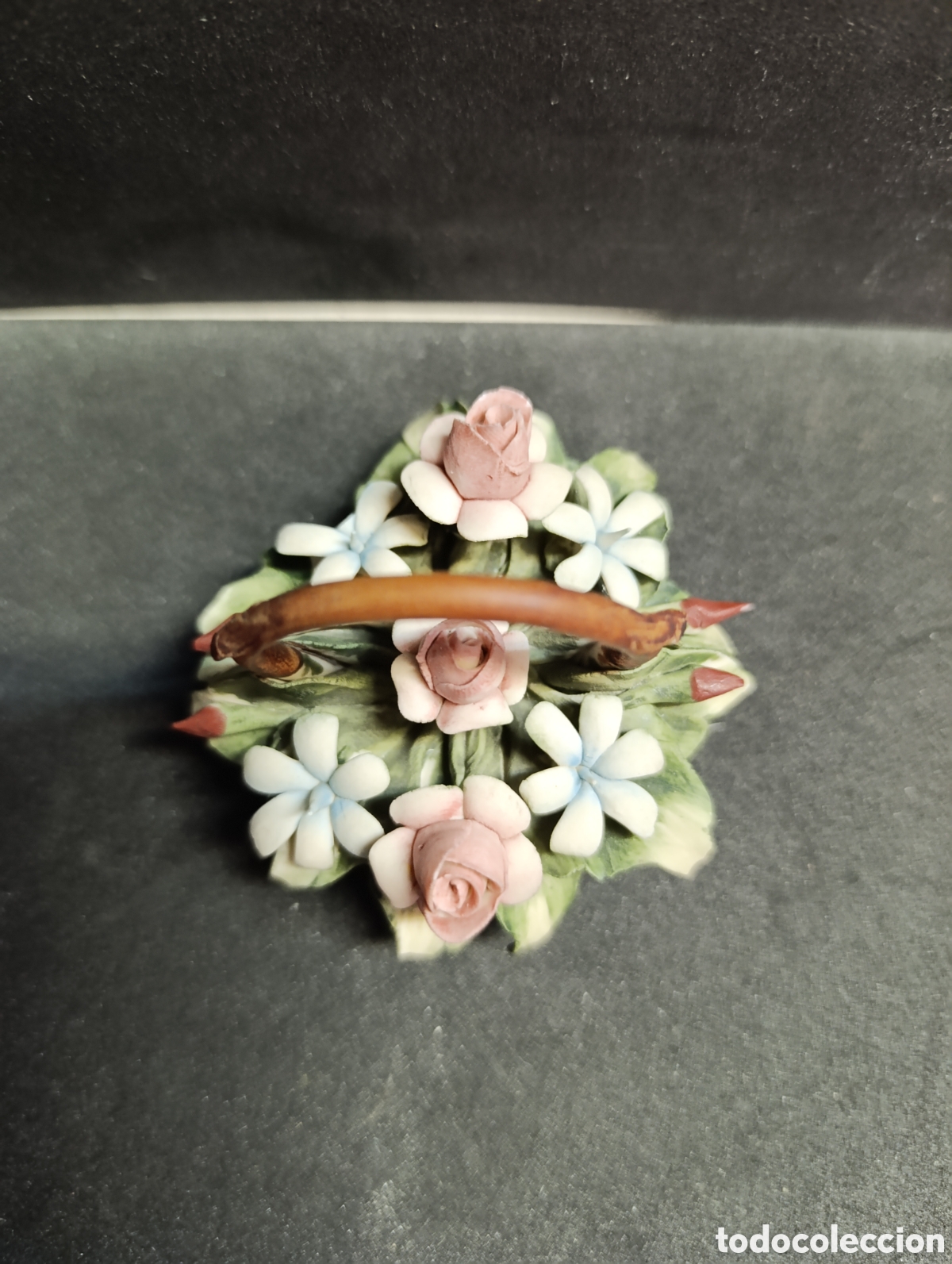 Antig&uuml;edades: CESTITA DE PORCELANA BISCUIT. - Foto 3