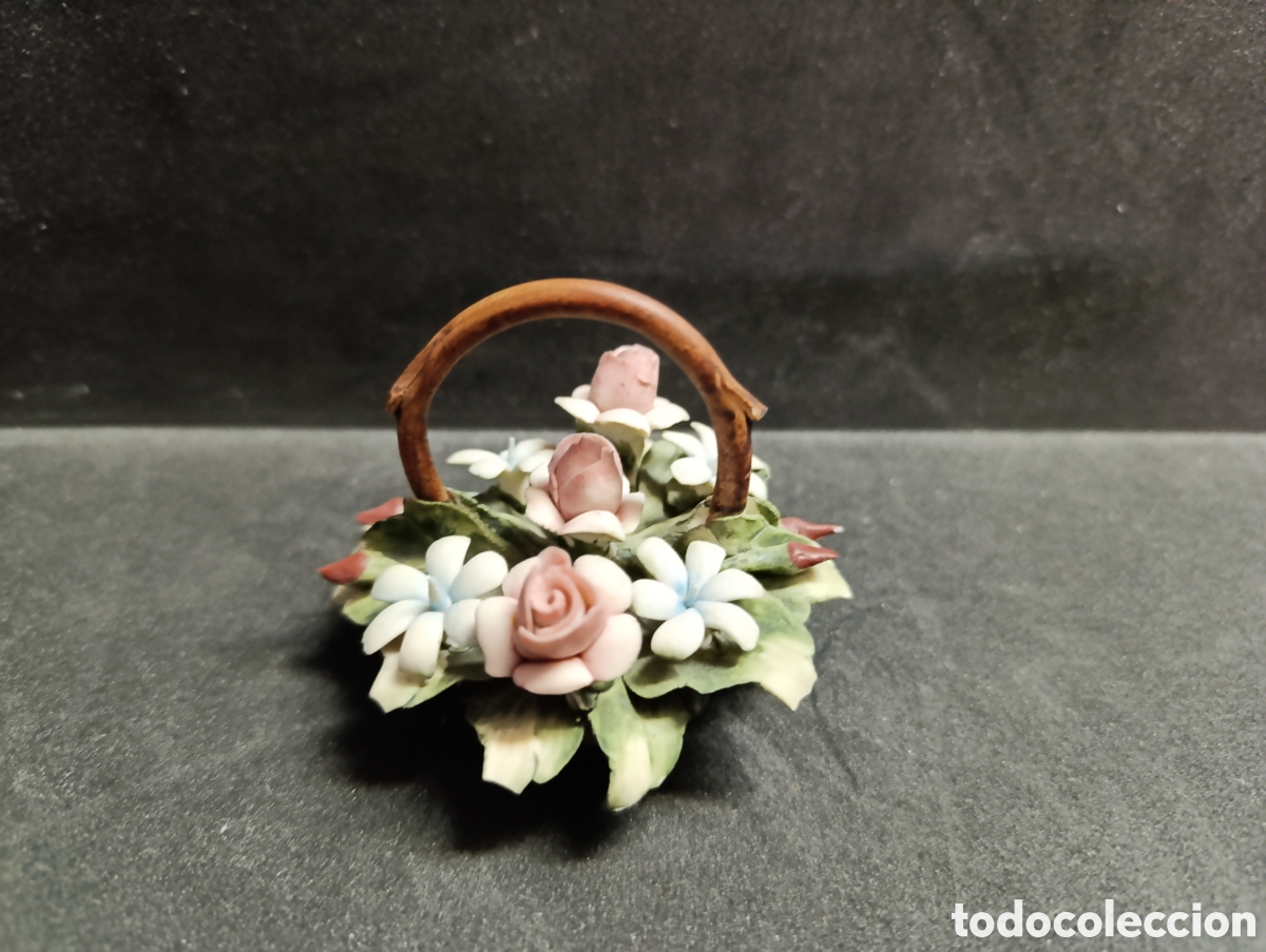 Antig&uuml;edades: CESTITA DE PORCELANA BISCUIT. - Foto 8