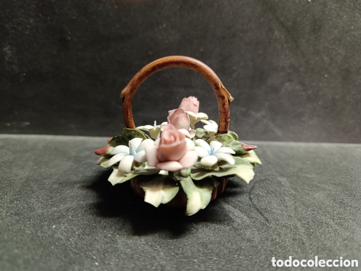 Antig&uuml;edades: CESTITA DE PORCELANA BISCUIT. - Foto 9