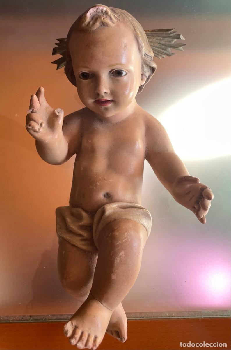 Antig&uuml;edades: Ni&ntilde;o Jes&uacute;s marca Olot. - Foto 1