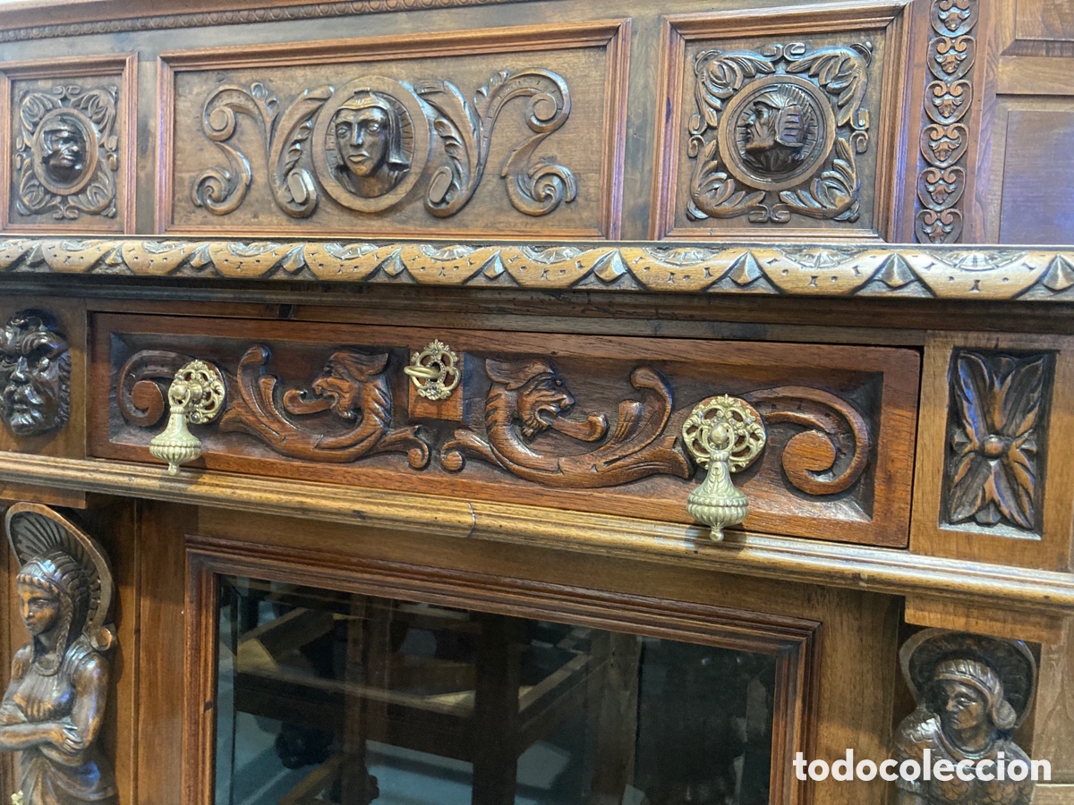 Antig&uuml;edades: Antiguo comedor de nogal restaurado - Foto 11