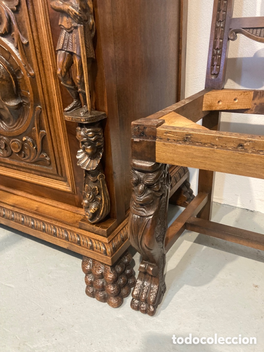 Antig&uuml;edades: Antiguo comedor de nogal restaurado - Foto 18