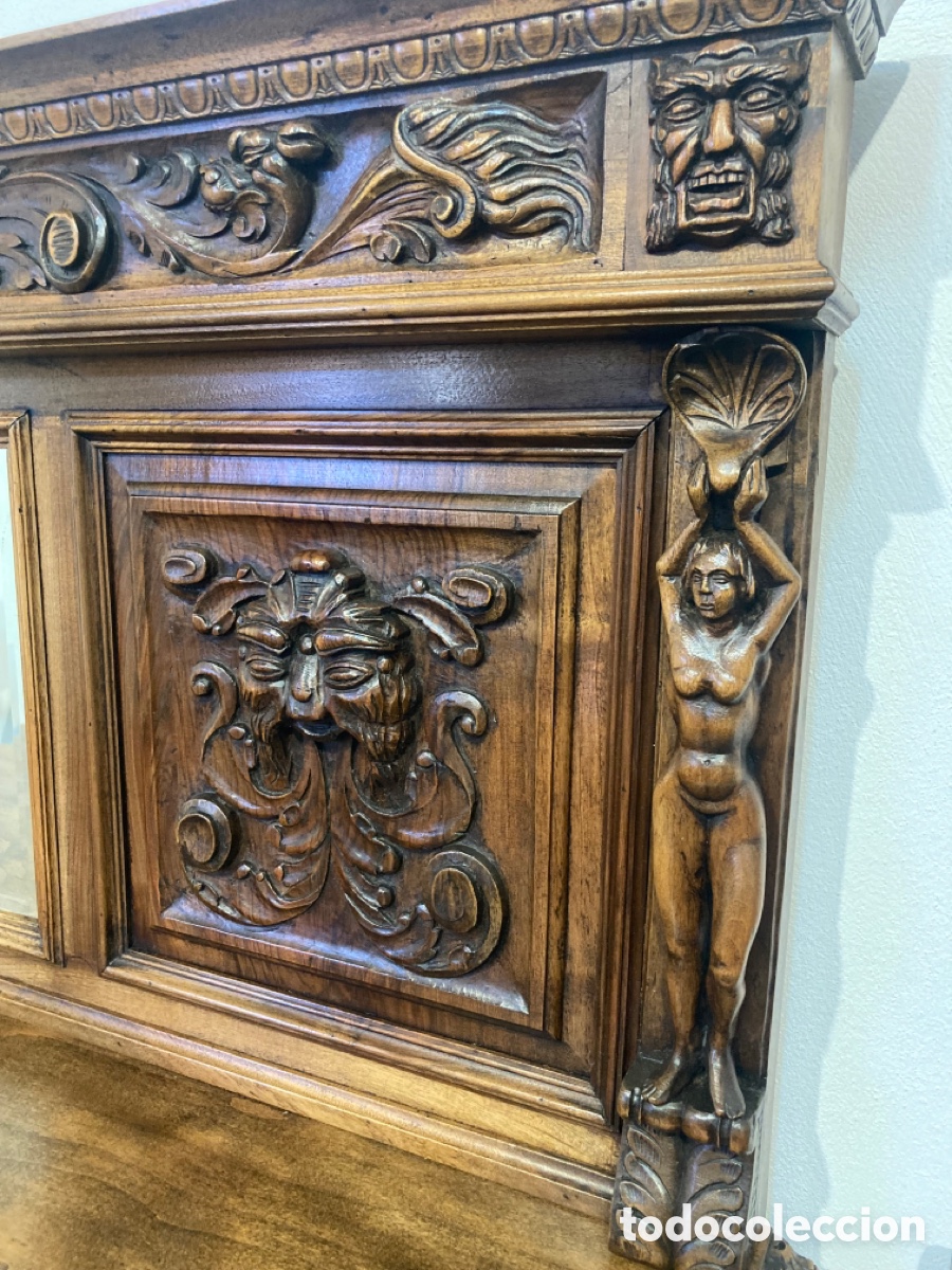 Antig&uuml;edades: Antiguo comedor de nogal restaurado - Foto 22