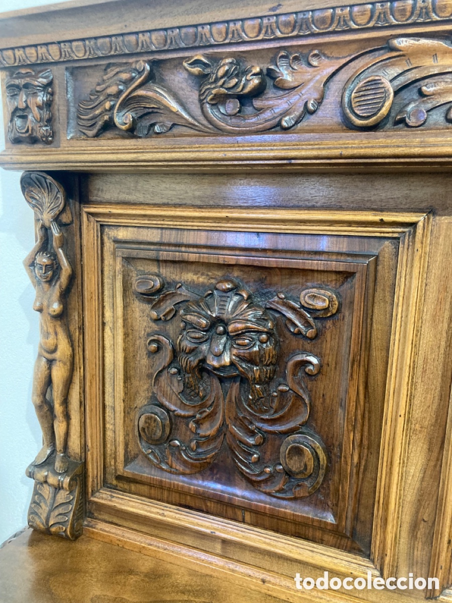 Antig&uuml;edades: Antiguo comedor de nogal restaurado - Foto 25