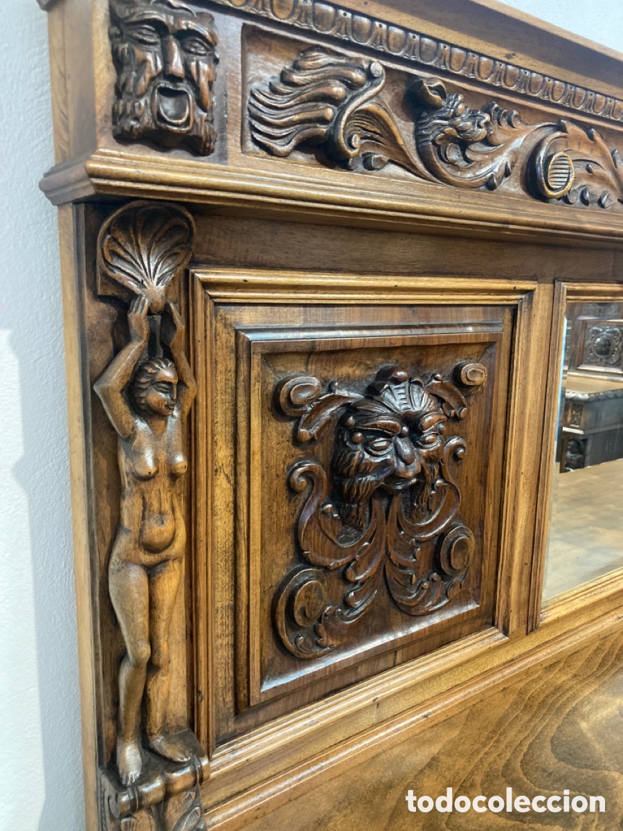 Antig&uuml;edades: Antiguo comedor de nogal restaurado - Foto 26