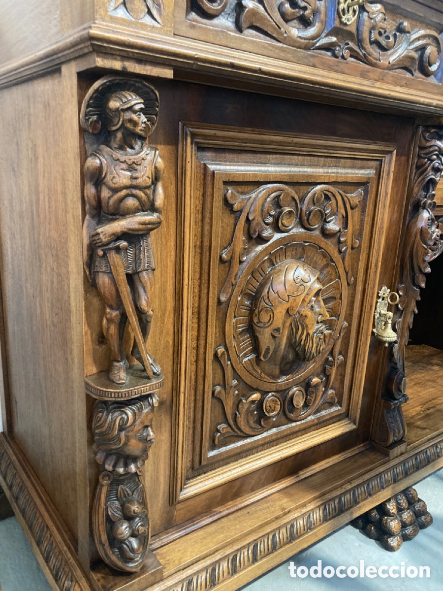 Antig&uuml;edades: Antiguo comedor de nogal restaurado - Foto 27