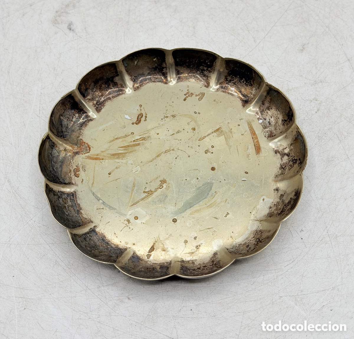 Antig&uuml;edades: Bandeja Antigua Plateada - Foto 2