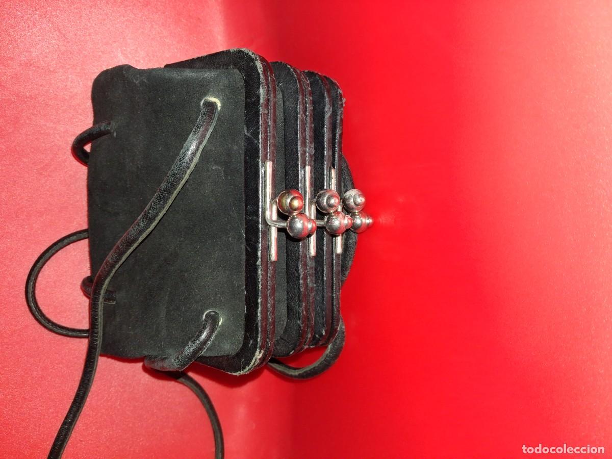 Antig&uuml;edades: Monedero antiguo negro - Foto 2