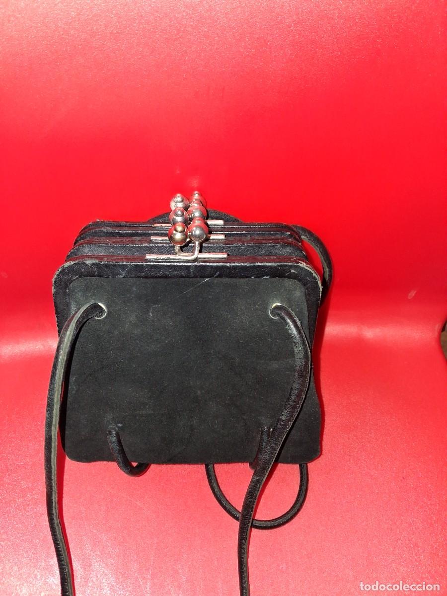 Antig&uuml;edades: Monedero antiguo negro - Foto 3