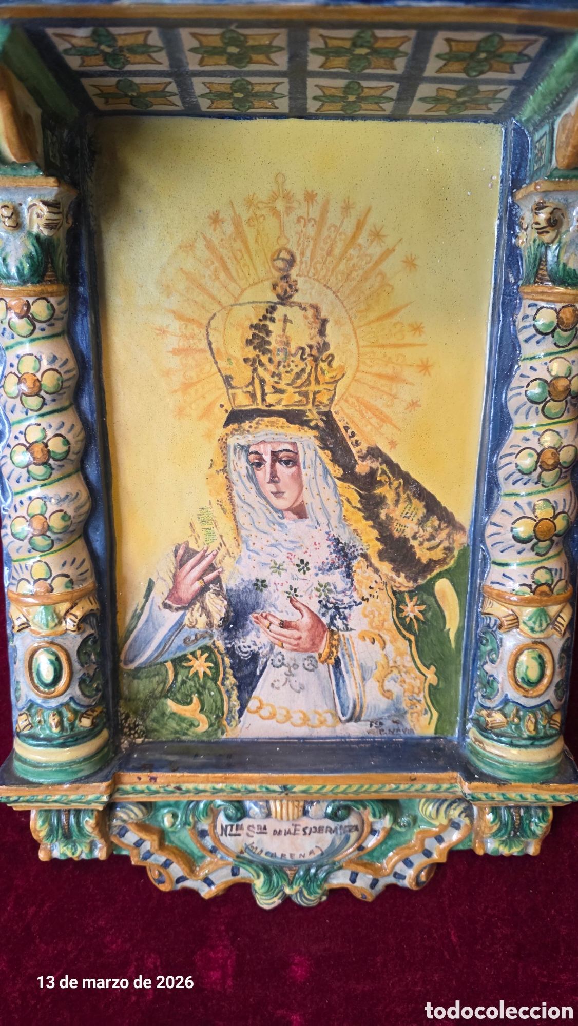 Antig&uuml;edades: Antiguo Retablo Ntra Sra Macarena - Foto 2