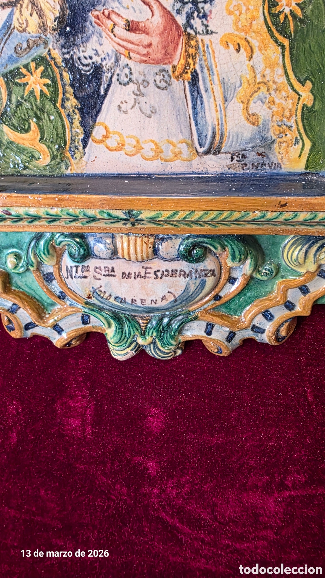 Antig&uuml;edades: Antiguo Retablo Ntra Sra Macarena - Foto 6