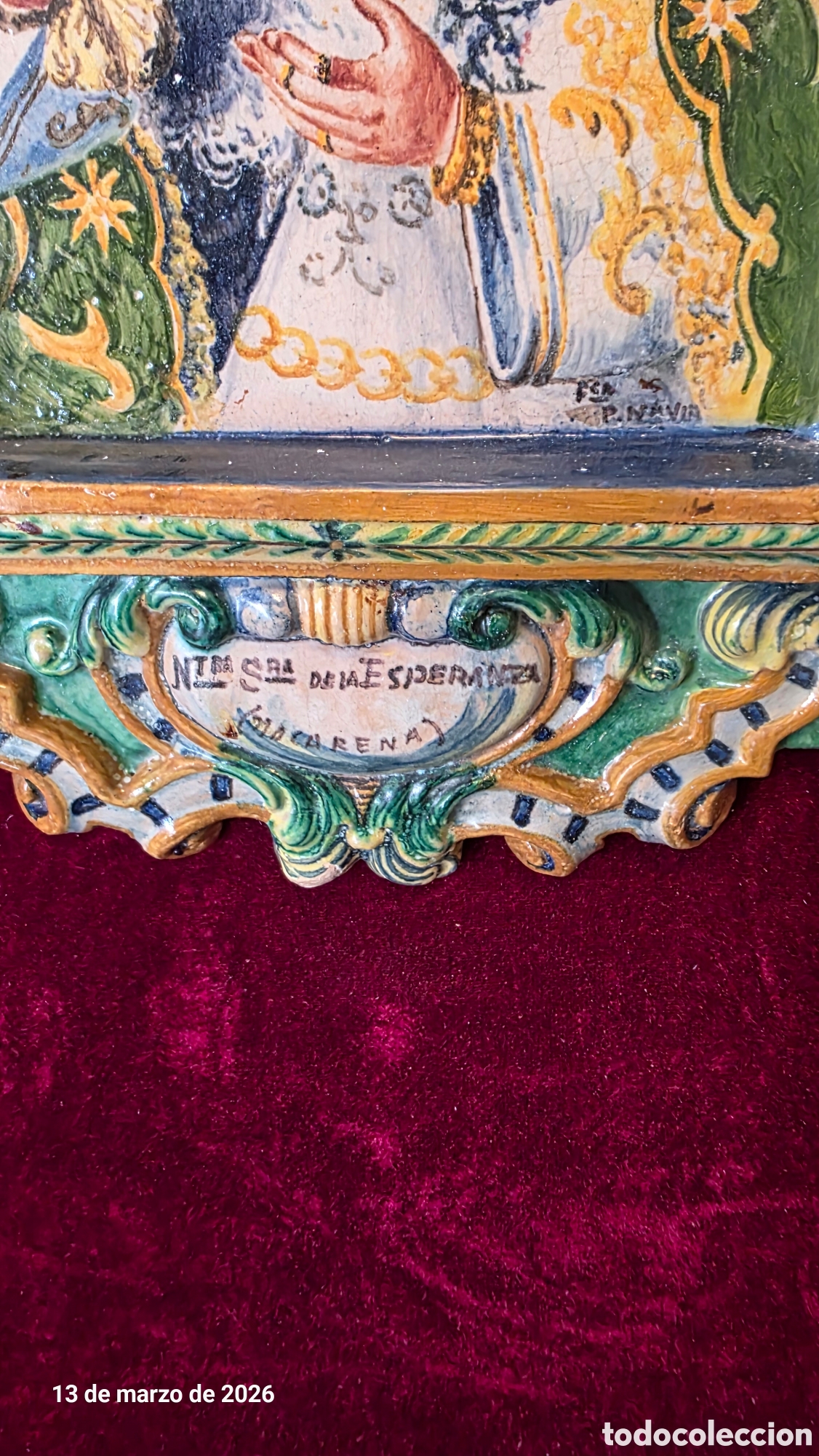 Antig&uuml;edades: Antiguo Retablo Ntra Sra Macarena - Foto 7