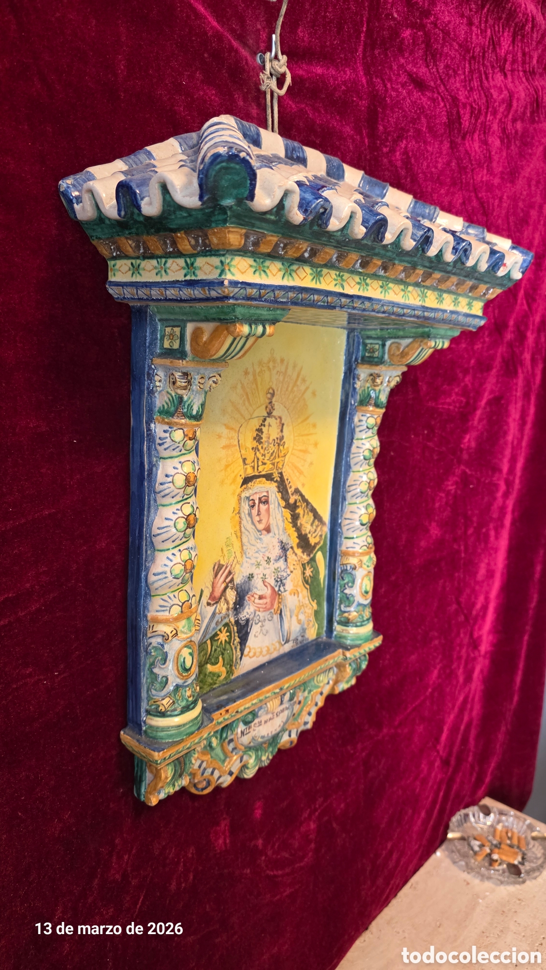 Antig&uuml;edades: Antiguo Retablo Ntra Sra Macarena - Foto 9