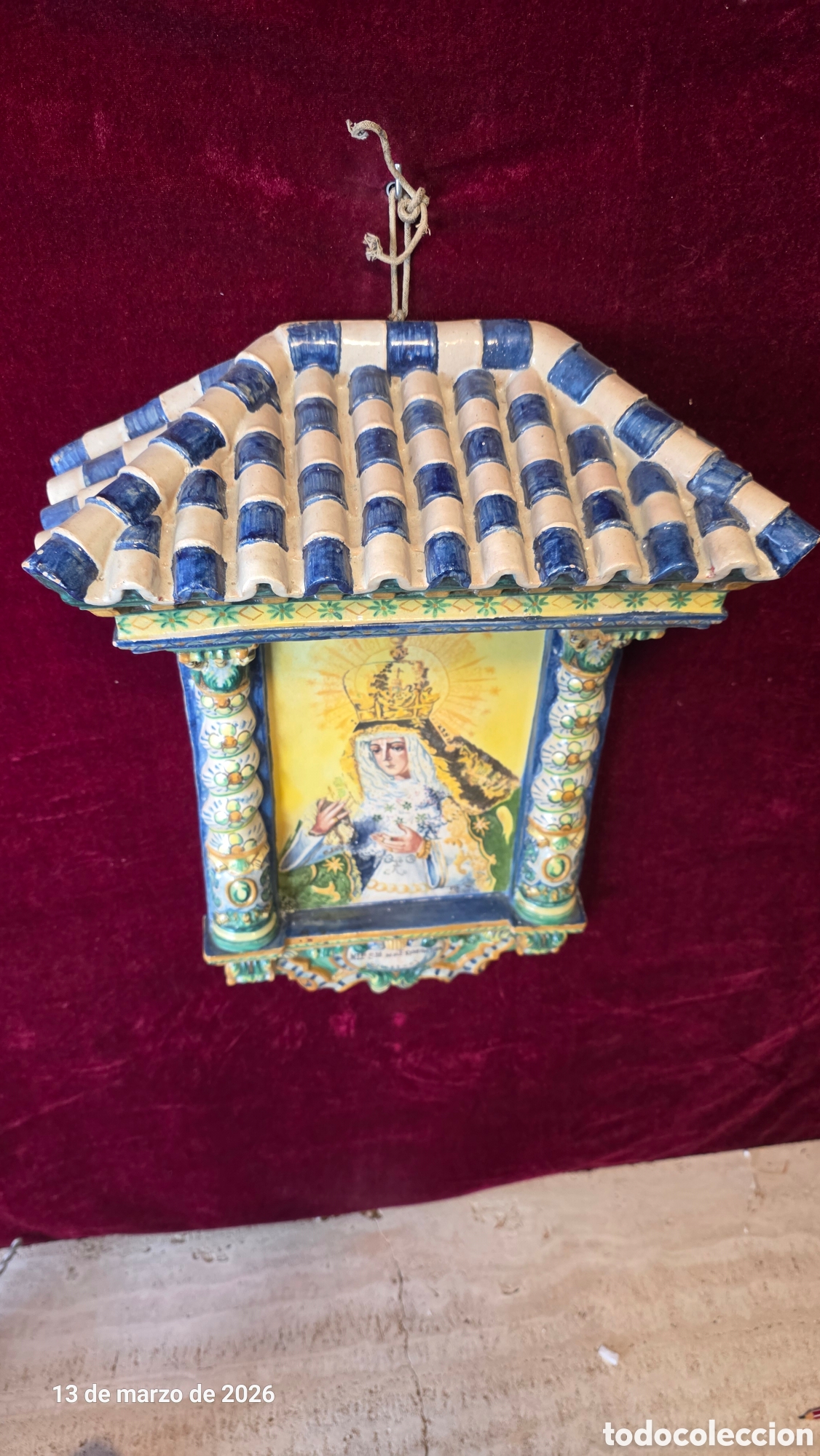 Antig&uuml;edades: Antiguo Retablo Ntra Sra Macarena - Foto 10