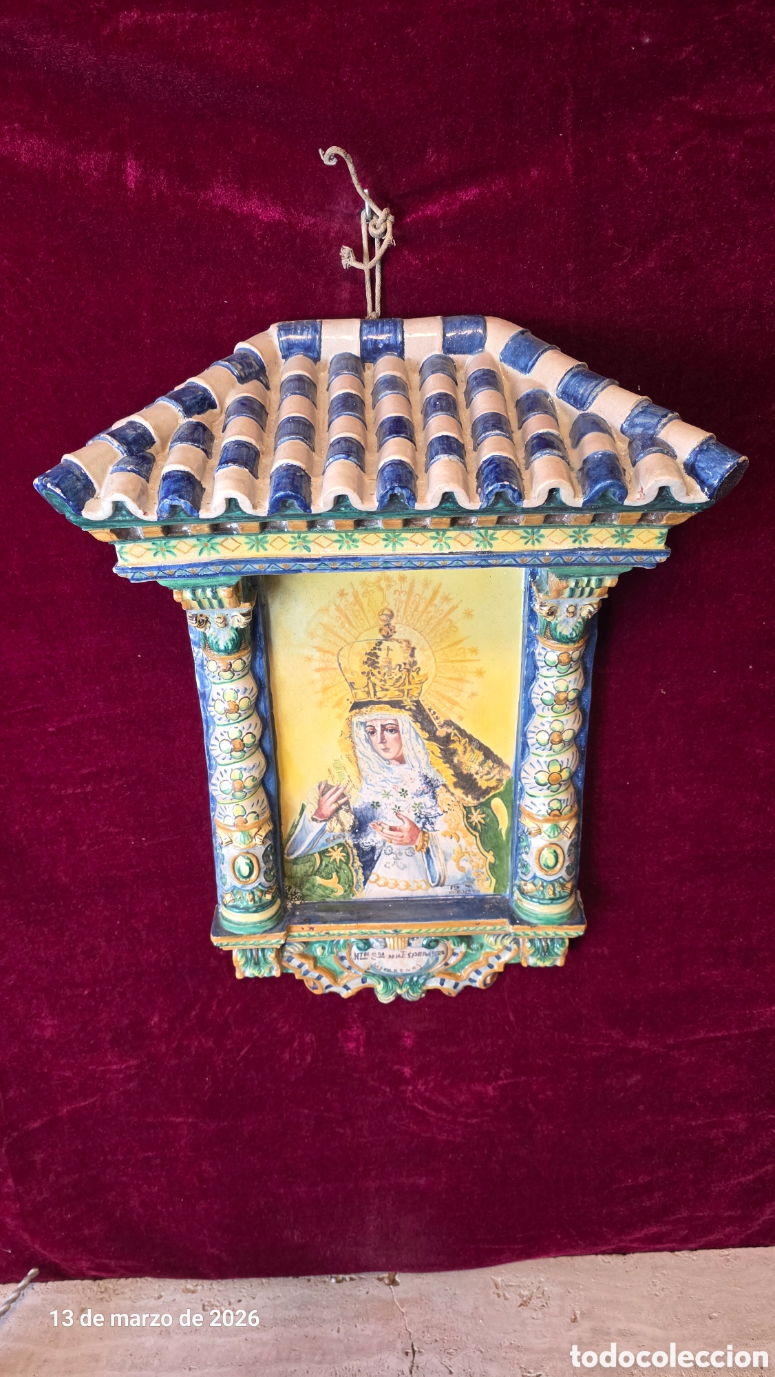 Antig&uuml;edades: Antiguo Retablo Ntra Sra Macarena - Foto 1