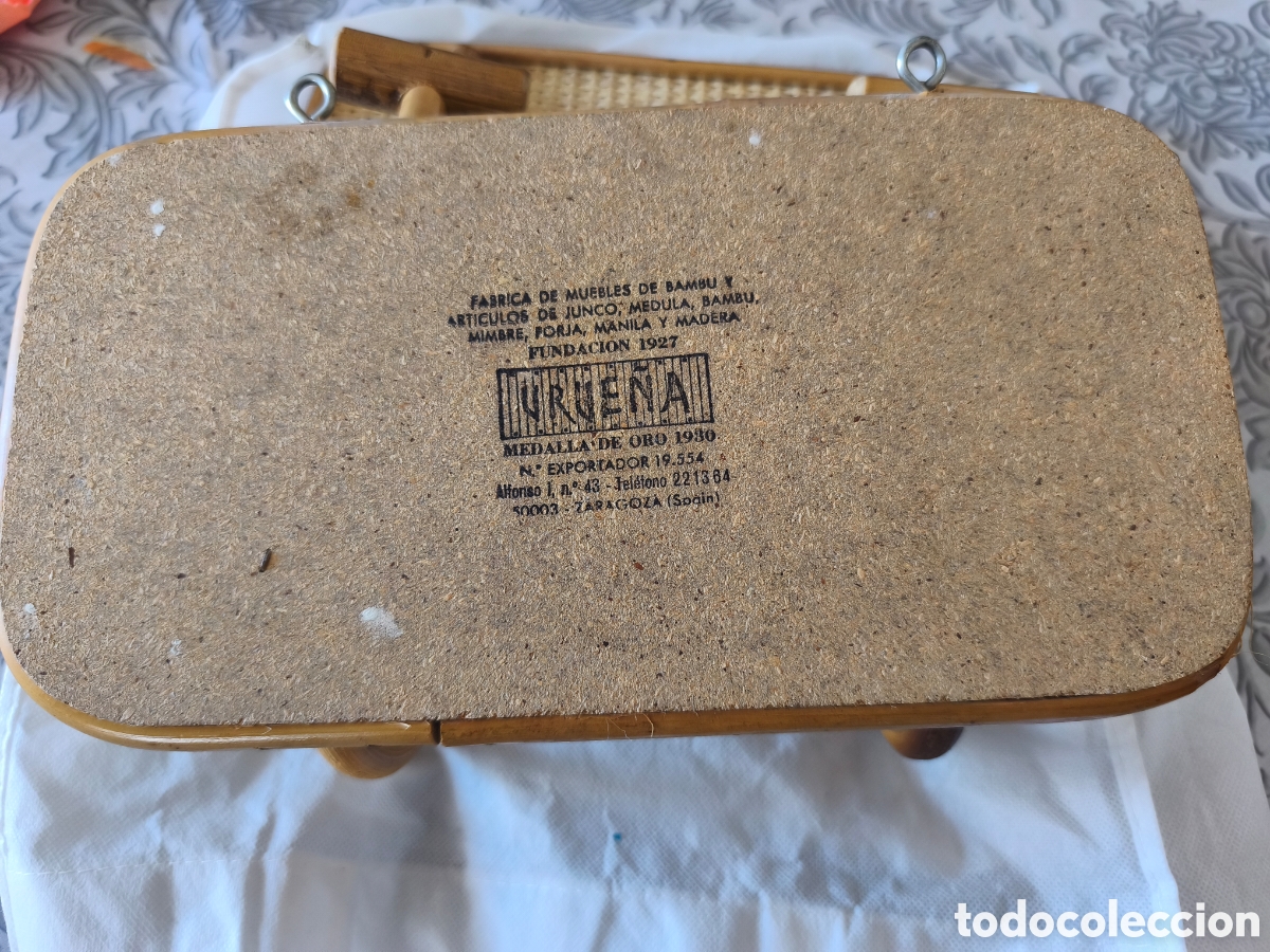 Antig&uuml;edades: Dos percheros de ca&ntilde;a vintage - Foto 5