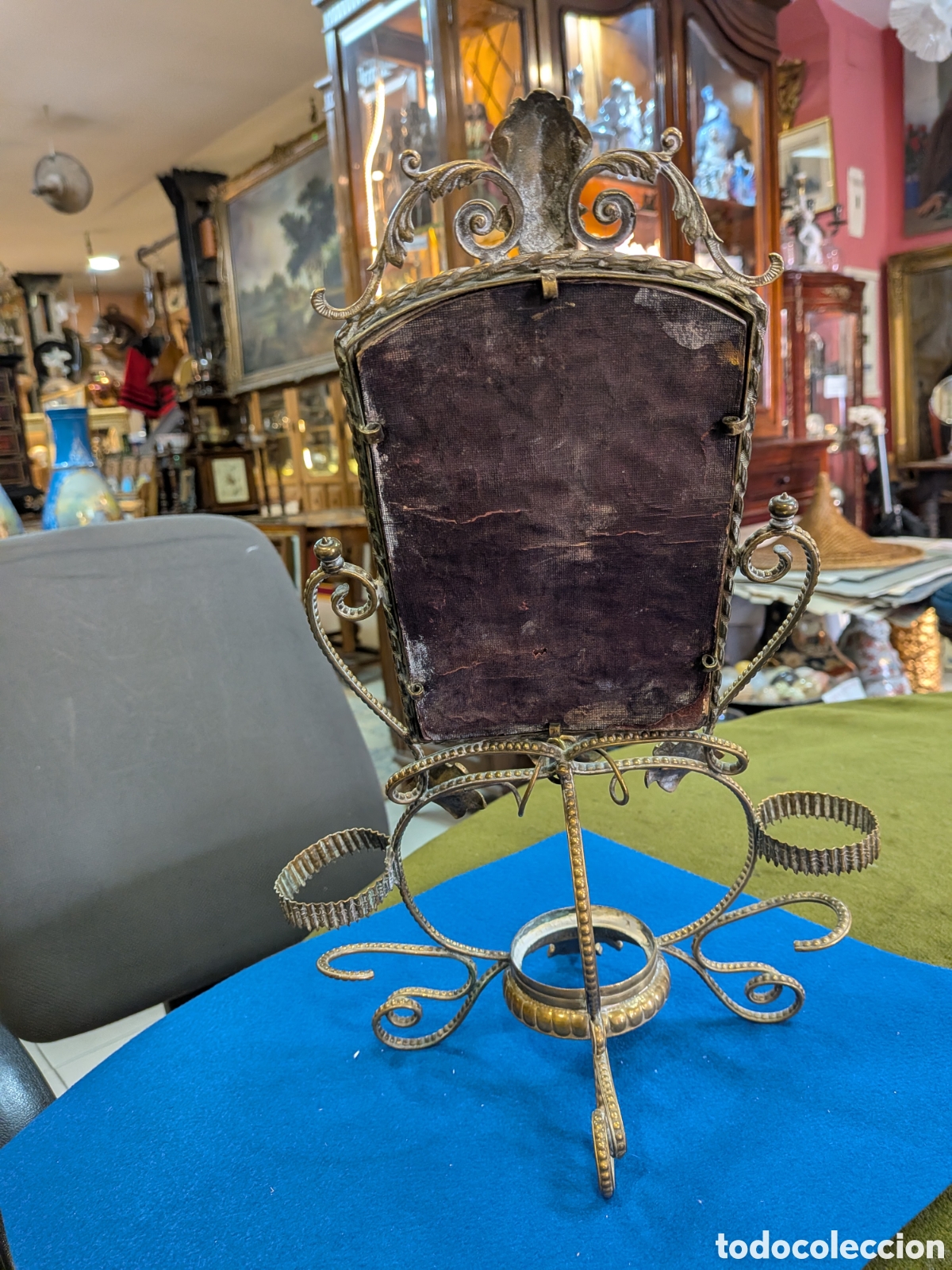 Antig&uuml;edades: Espejo isabelino de tocador. REF-7626 - Foto 4