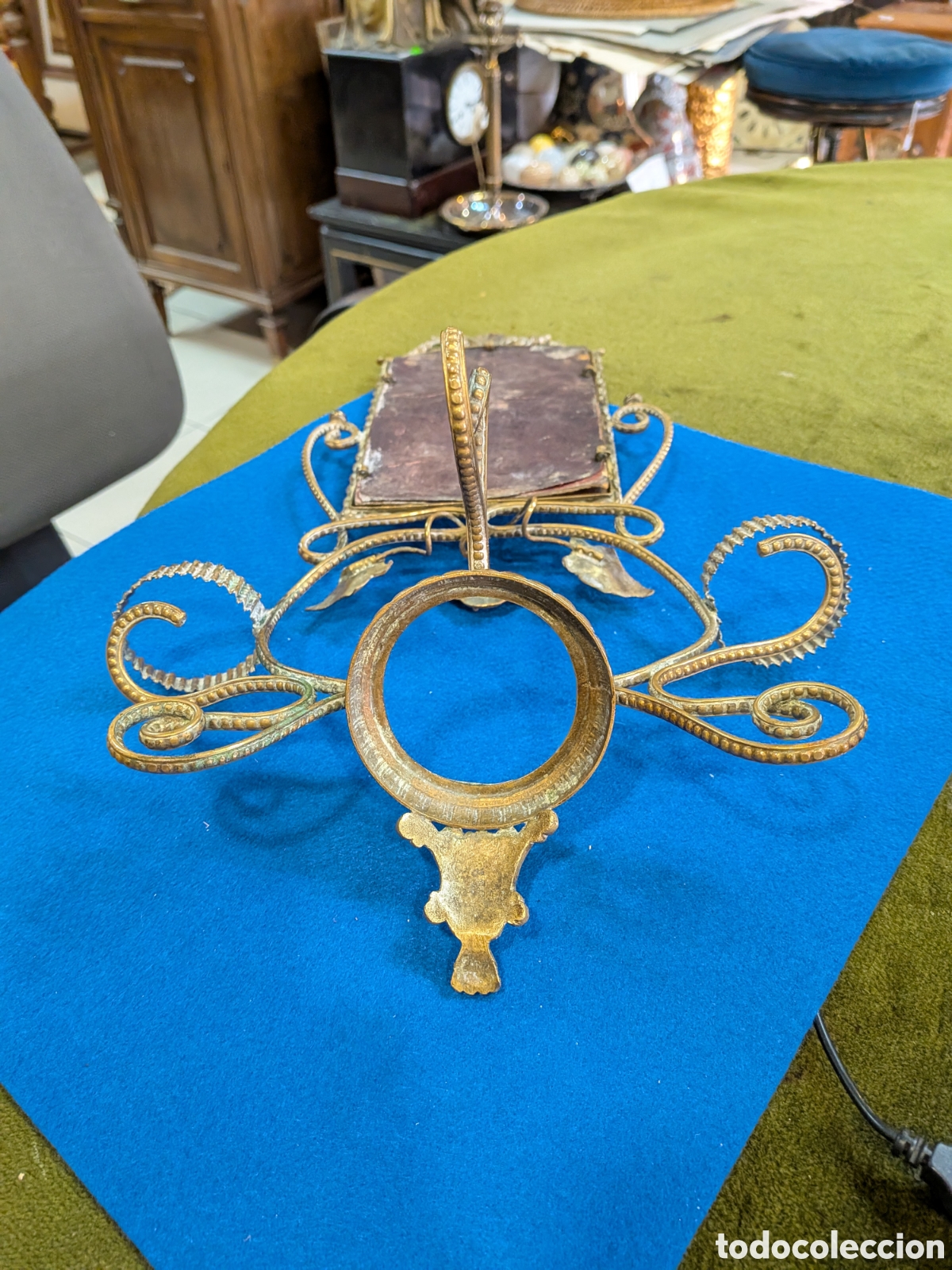 Antig&uuml;edades: Espejo isabelino de tocador. REF-7626 - Foto 5