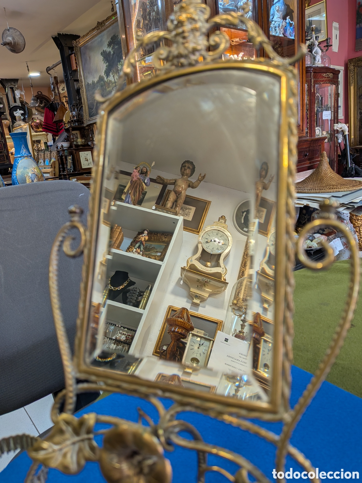 Antig&uuml;edades: Espejo isabelino de tocador. REF-7626 - Foto 7