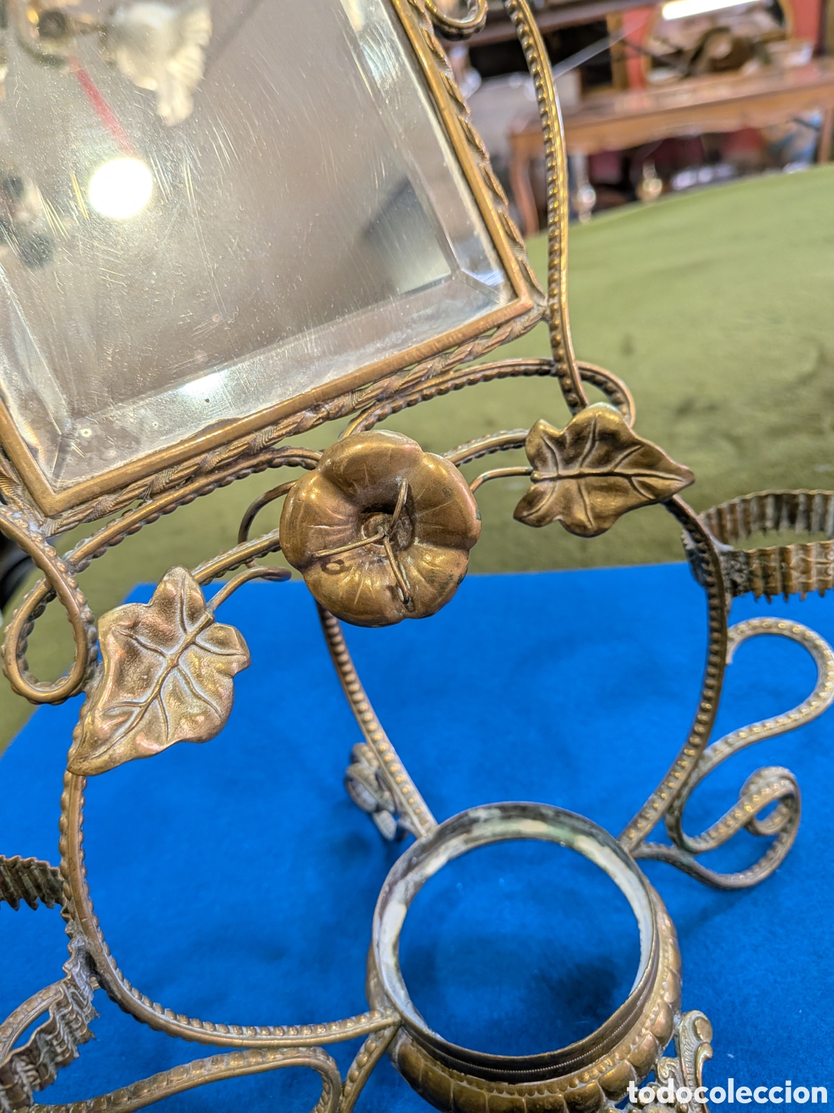 Antig&uuml;edades: Espejo isabelino de tocador. REF-7626 - Foto 11