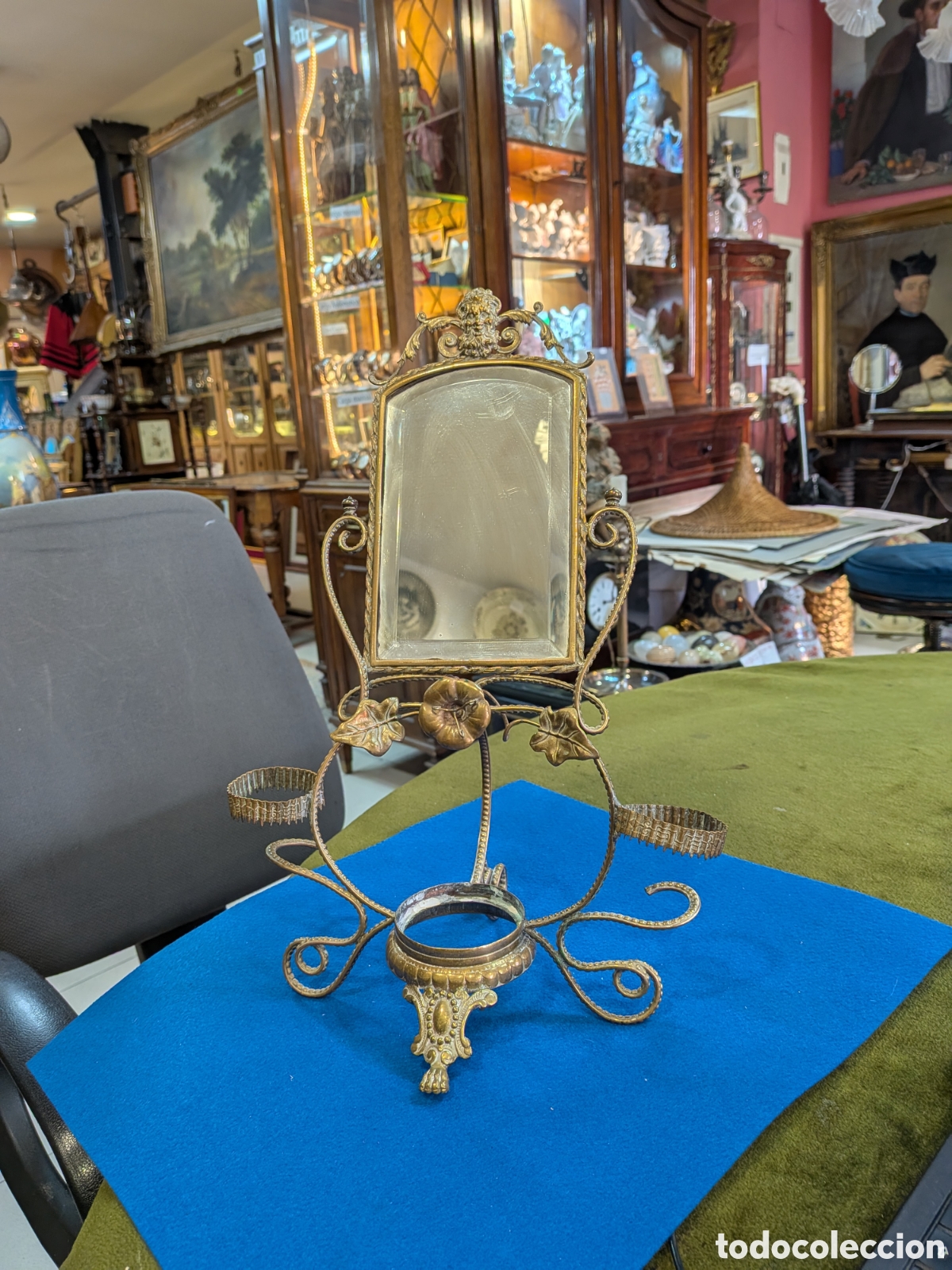 Antig&uuml;edades: Espejo isabelino de tocador. REF-7626 - Foto 1