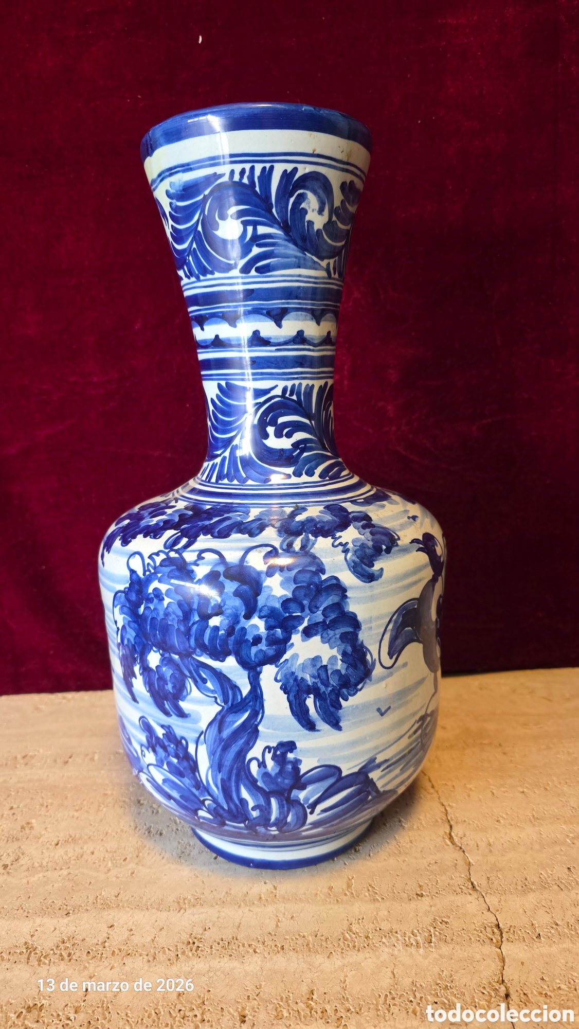 Antig&uuml;edades: Jarron cer&aacute;mica Talavera - Foto 2