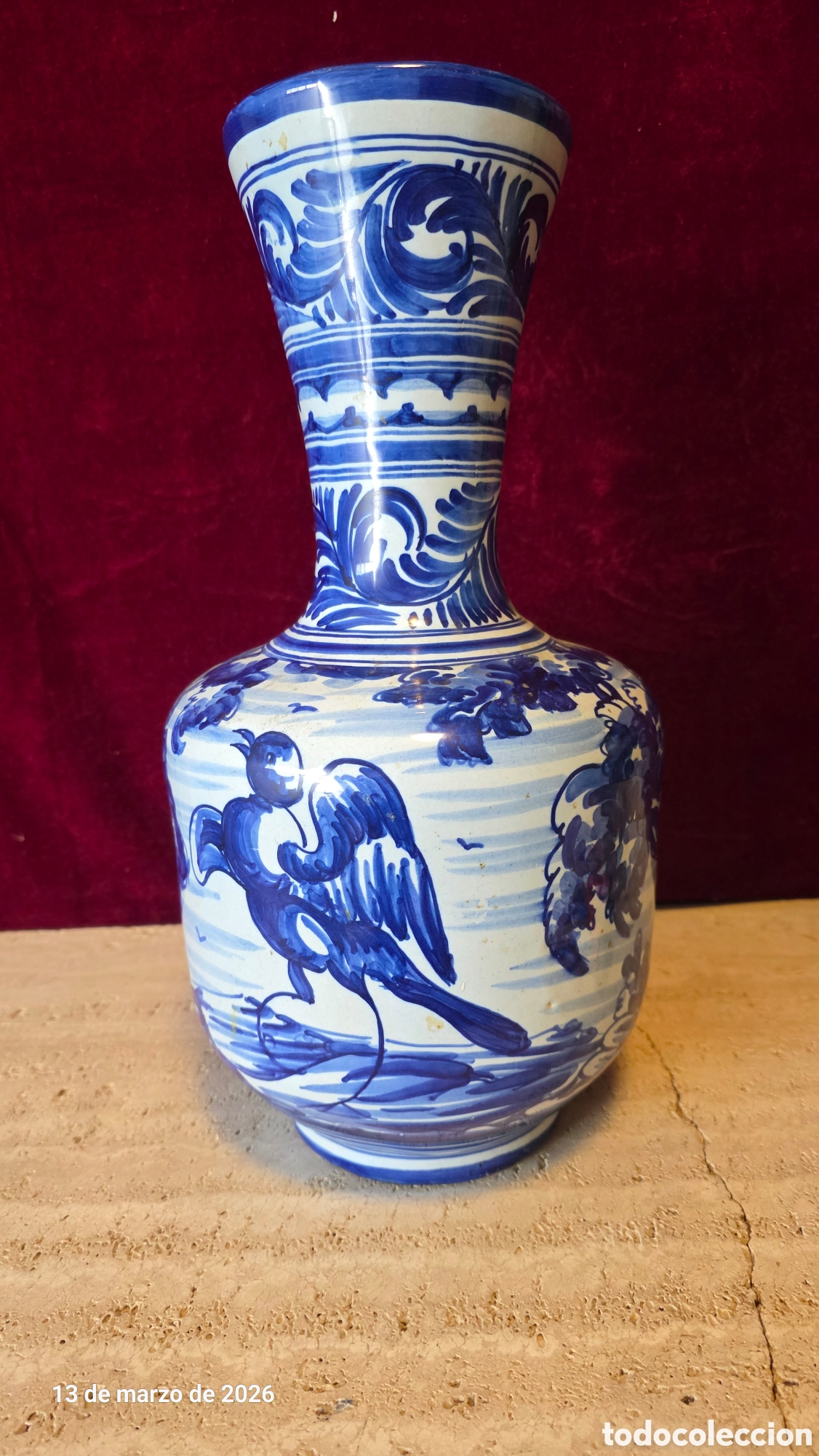 Antig&uuml;edades: Jarron cer&aacute;mica Talavera - Foto 3
