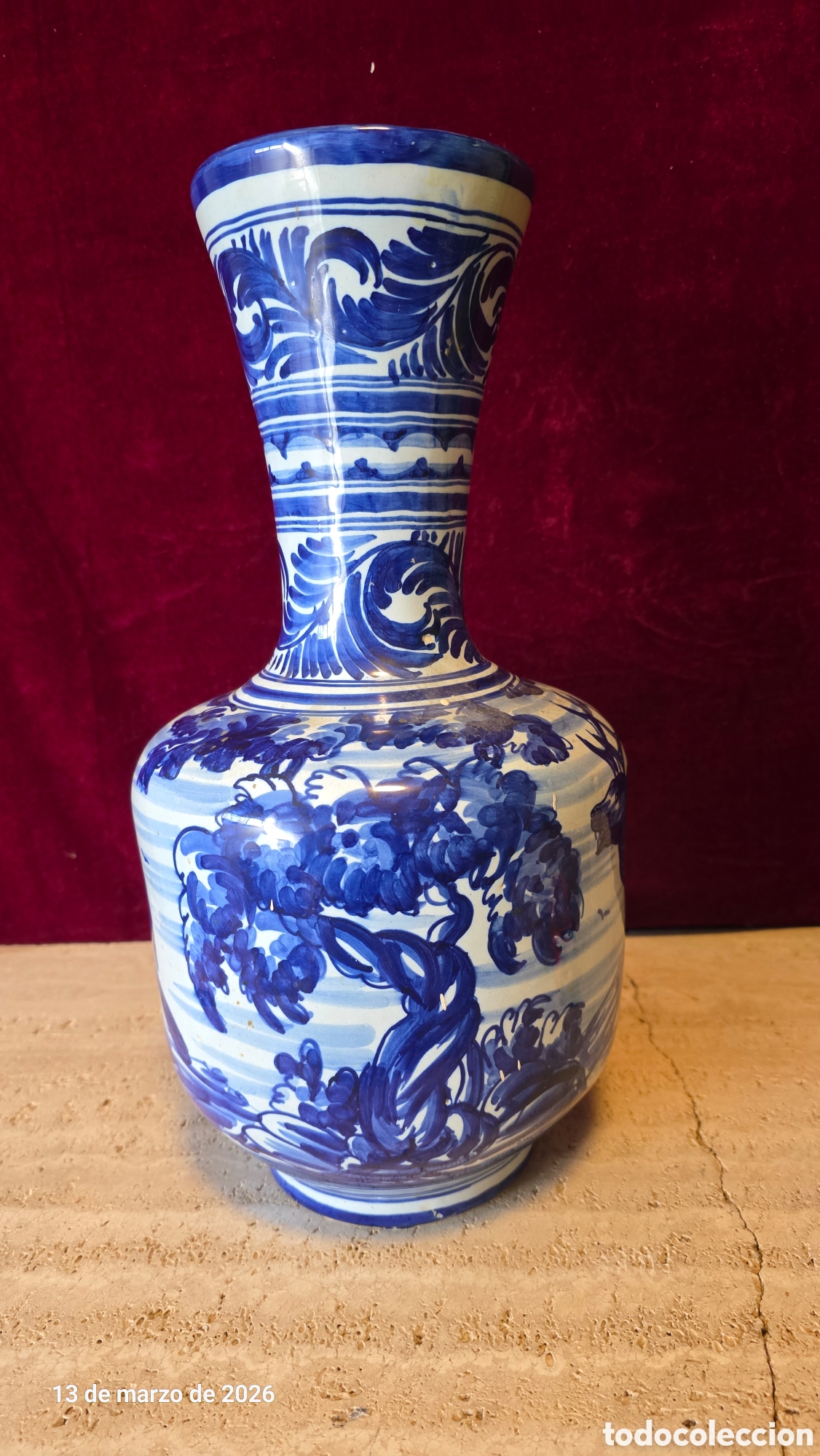 Antig&uuml;edades: Jarron cer&aacute;mica Talavera - Foto 4