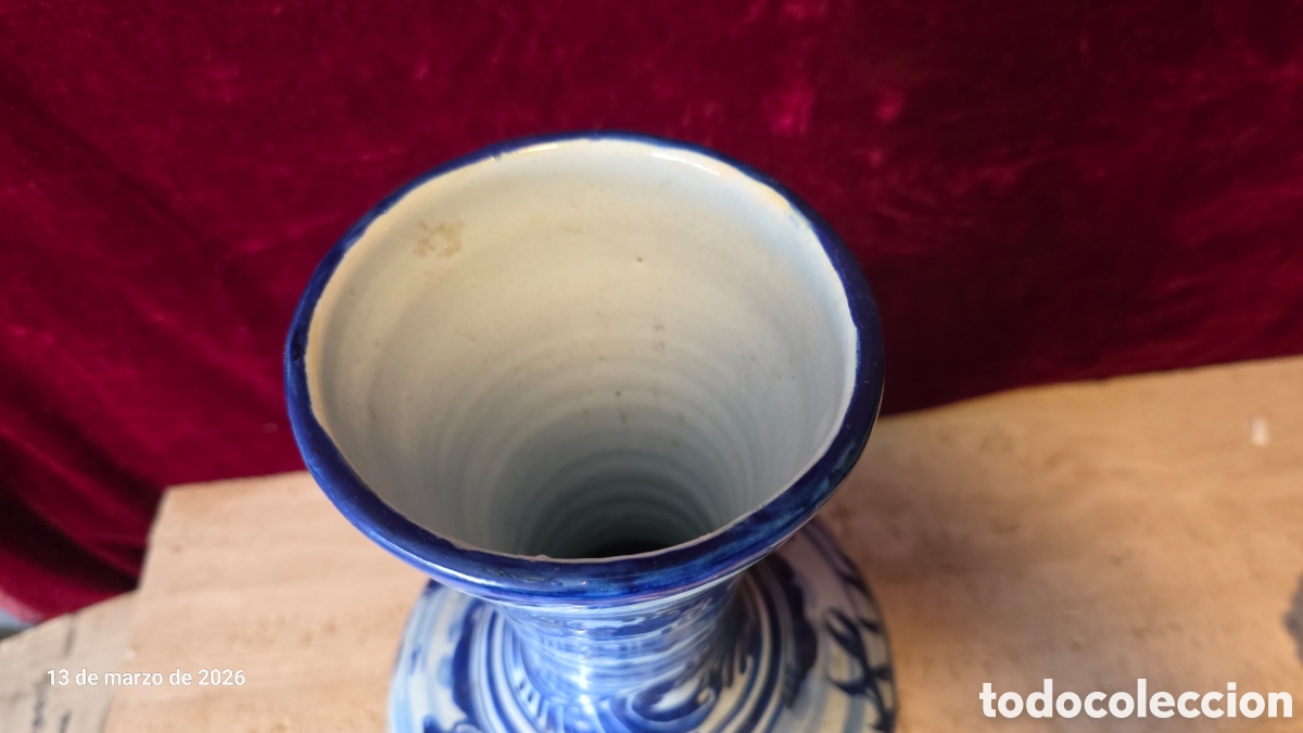 Antig&uuml;edades: Jarron cer&aacute;mica Talavera - Foto 5