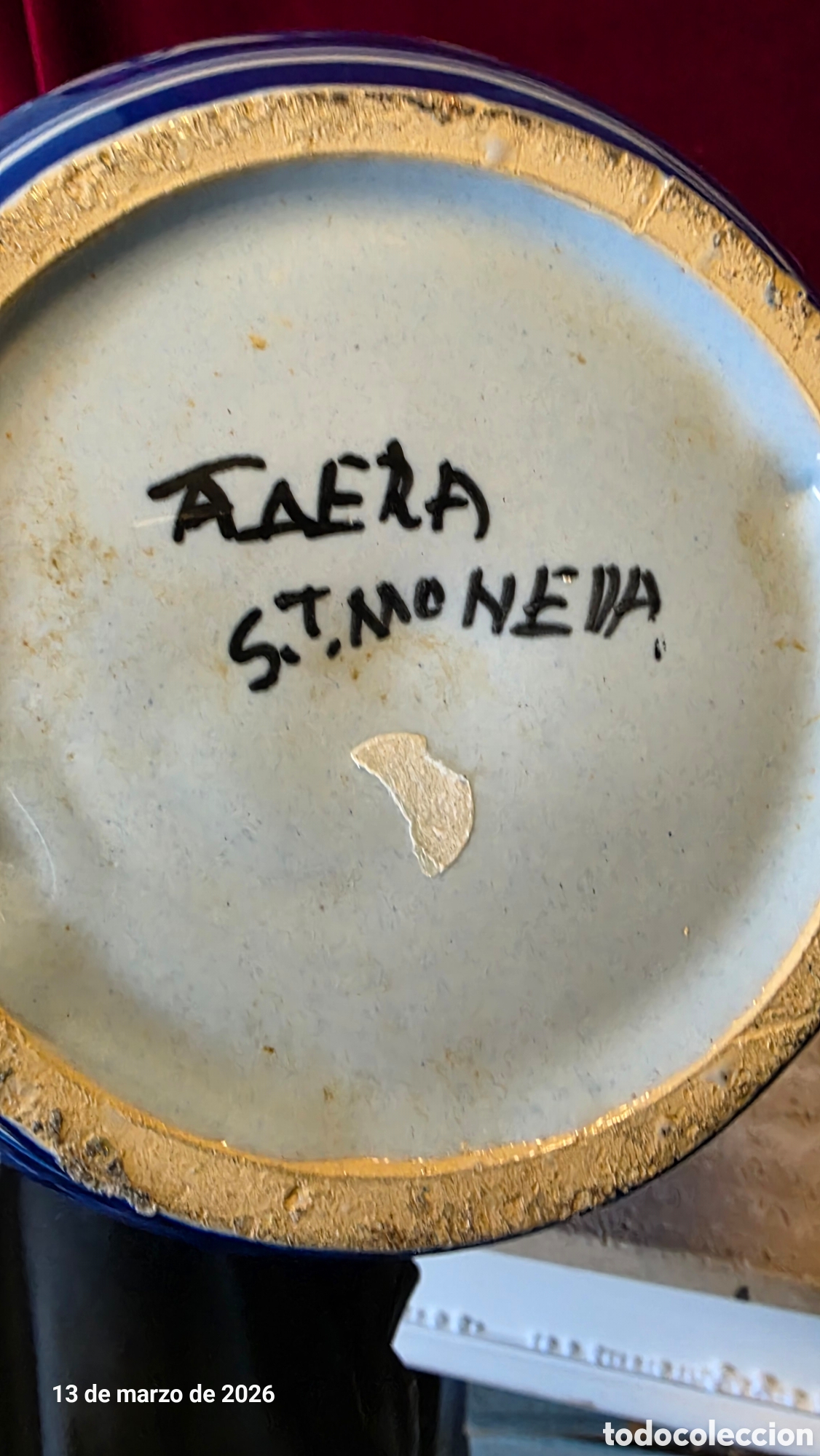 Antig&uuml;edades: Jarron cer&aacute;mica Talavera - Foto 6