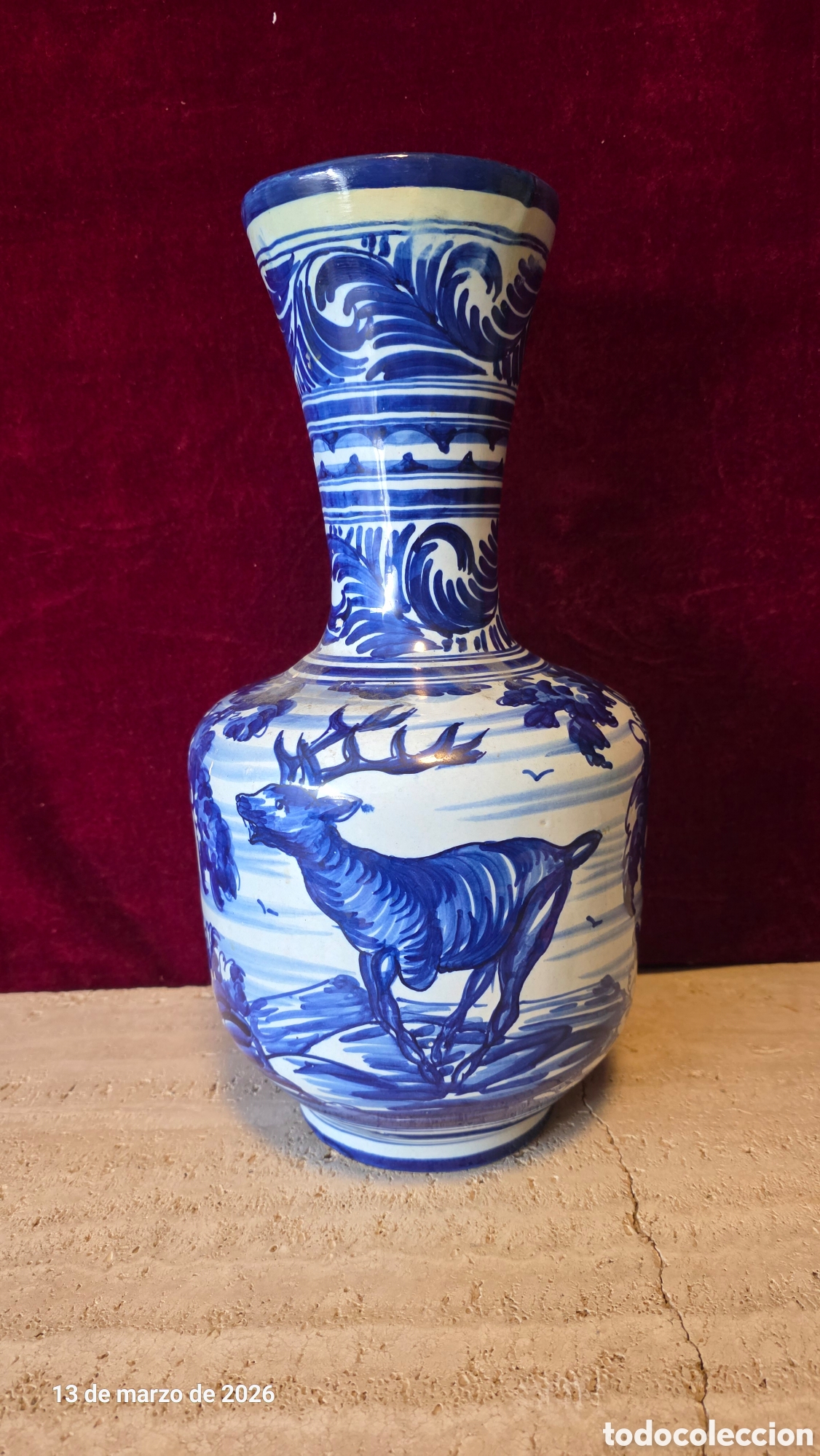Antig&uuml;edades: Jarron cer&aacute;mica Talavera - Foto 1