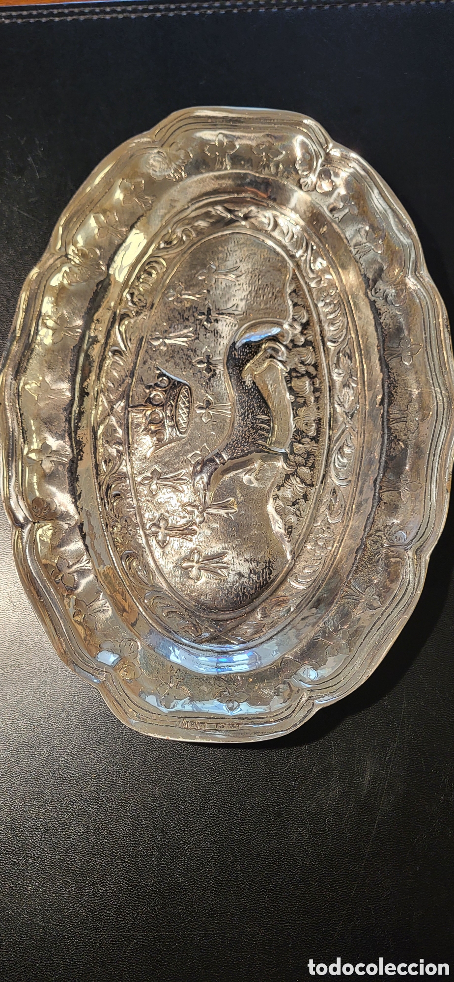 Antig&uuml;edades: Bandeja plateada de marca VALENTI - Foto 2
