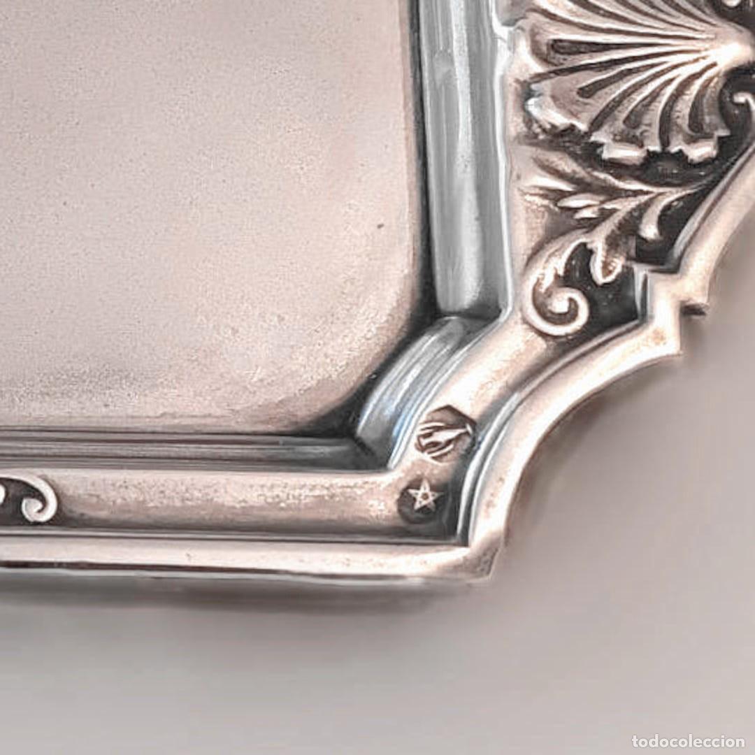 Antig&uuml;edades: BANDEJA MACIZA DE PLATA ANTIGUA - 925 - Foto 3