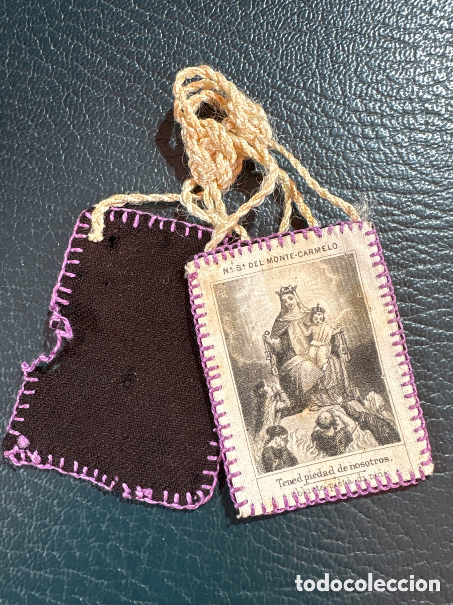 Antig&uuml;edades: ESCAPULARIO DE NUESTRA SE&Ntilde;ORA DEL MONTE CARMELO - Foto 1