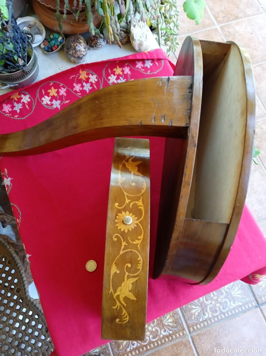 Antig&uuml;edades: Mueble M&eacute;nsula repisa de madera para pared - Foto 5