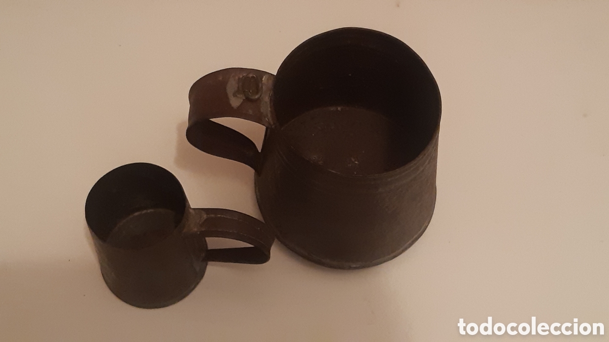 Antig&uuml;edades: Medidas de aceite antiguas - Foto 2