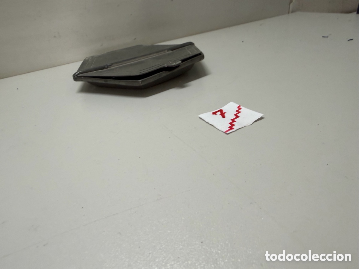 Antig&uuml;edades: cenicero vintage hexagonal hecho de esta&ntilde;o - Foto 3