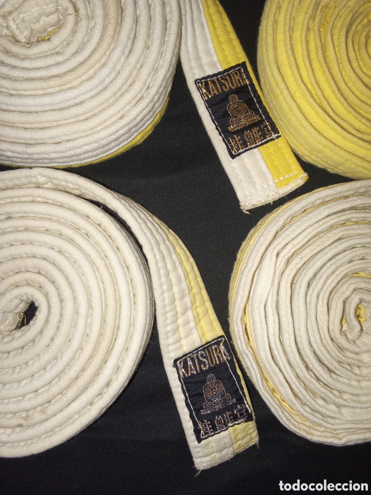 Antig&uuml;edades: LOTE DE 9 CINTUR&Oacute;NES DE KARATE - Foto 4