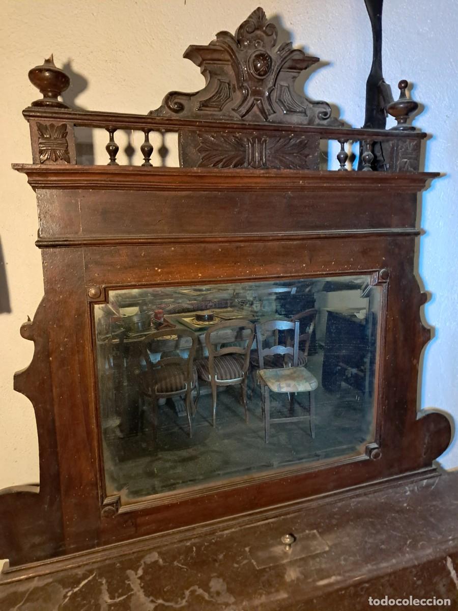 Antig&uuml;edades: Mueble Lavabo m&aacute;rmol - Foto 2