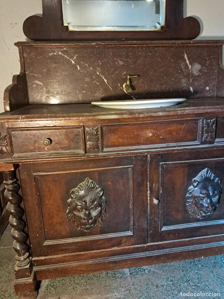 Antig&uuml;edades: Mueble Lavabo m&aacute;rmol - Foto 4