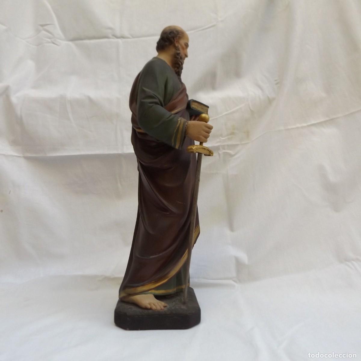 Antig&uuml;edades: figura de san pablo de yeso - Foto 3
