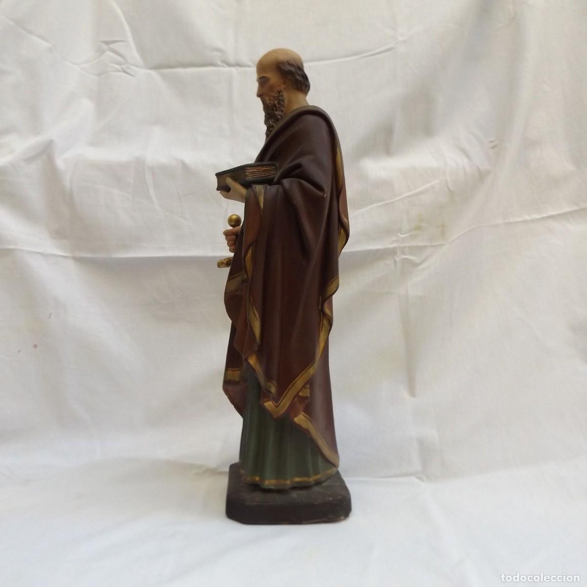 Antig&uuml;edades: figura de san pablo de yeso - Foto 4
