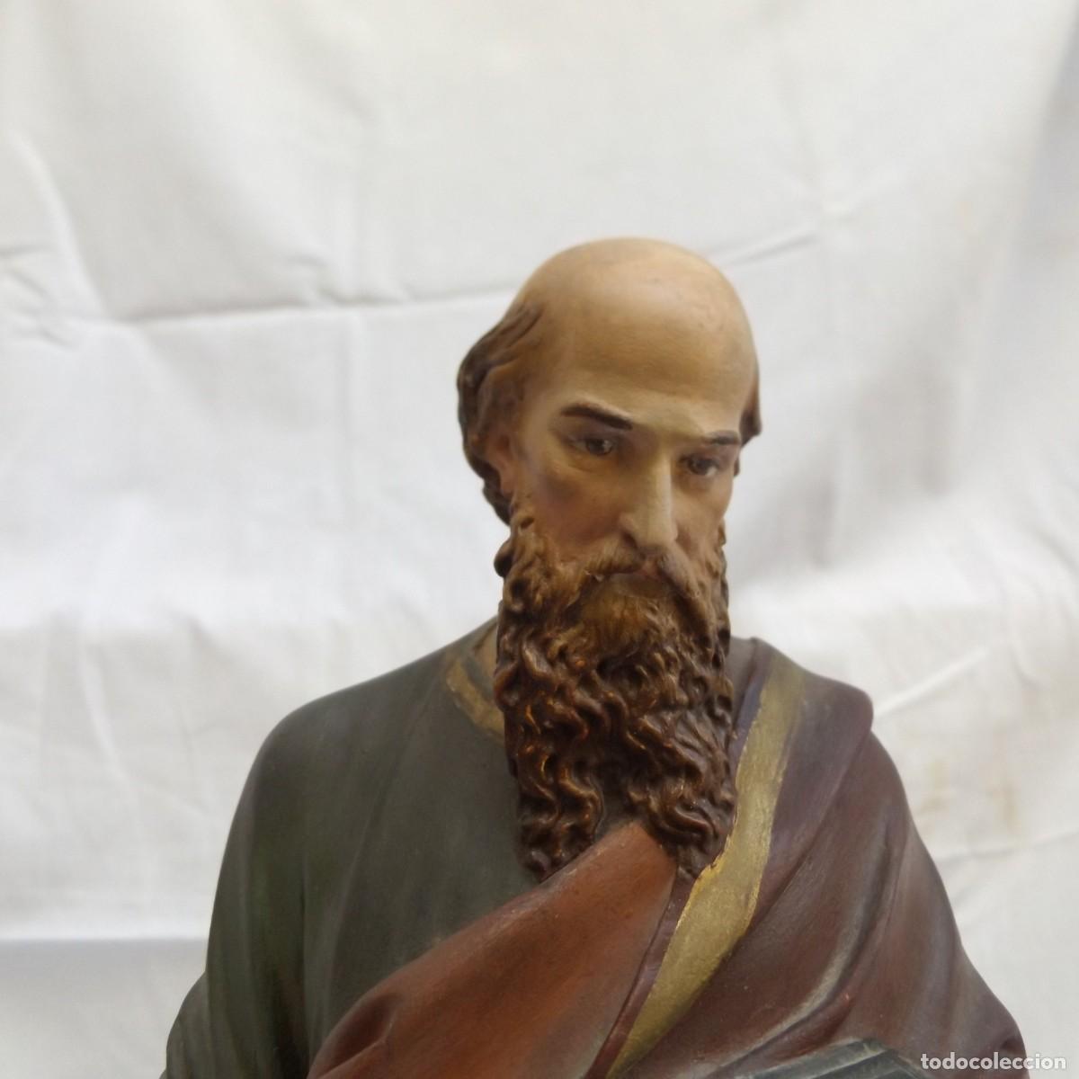Antig&uuml;edades: figura de san pablo de yeso - Foto 5