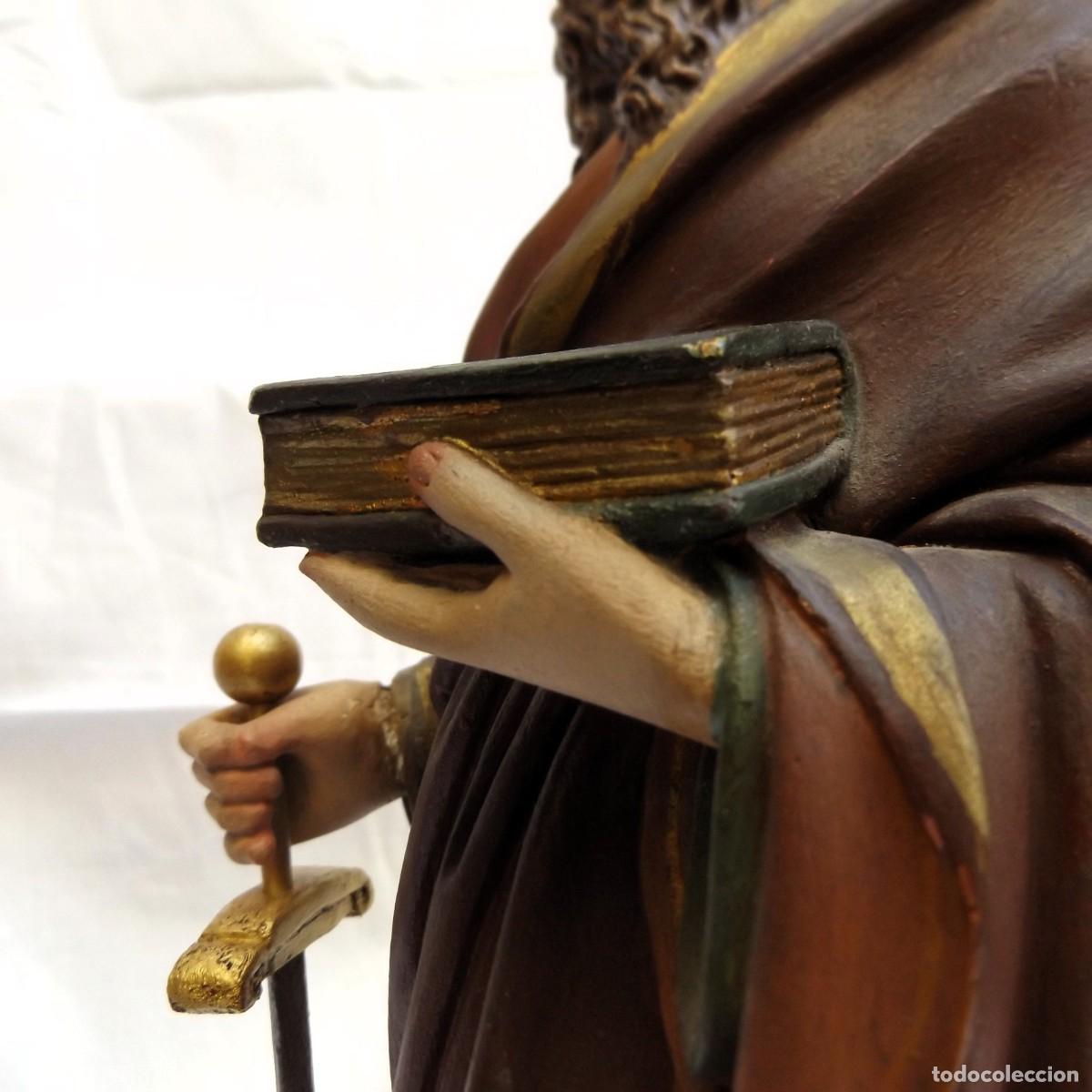 Antig&uuml;edades: figura de san pablo de yeso - Foto 6