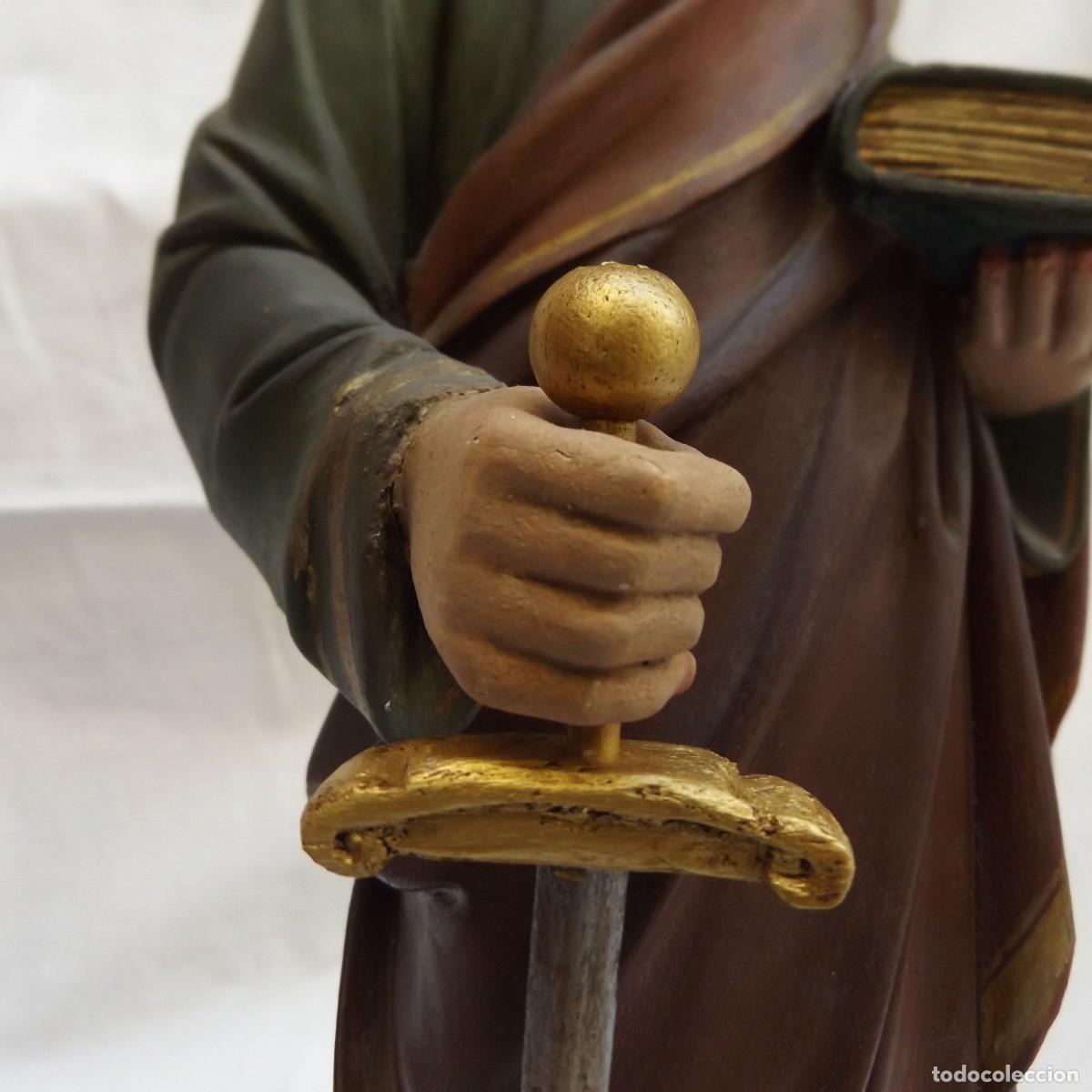 Antig&uuml;edades: figura de san pablo de yeso - Foto 8