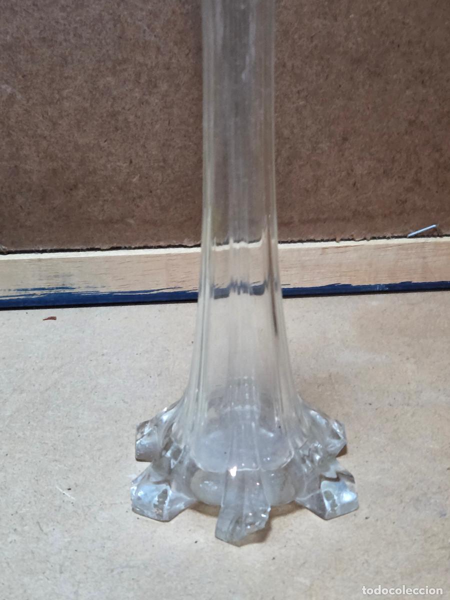 Antig&uuml;edades: florero de cristal vintage - Foto 2